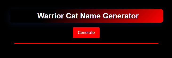 warrior cat name generator